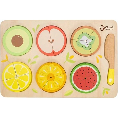 Classic World Дървен пъзел за рязане - Плодове (cw20142)
