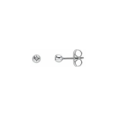 D for diamond Detské strieborné náušnice E6509