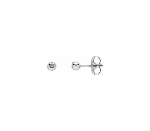D for diamond Detské strieborné náušnice E6509