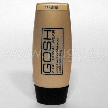 Gosh X-Ceptional Wear make-up jemný make-up Natural 12 35 ml