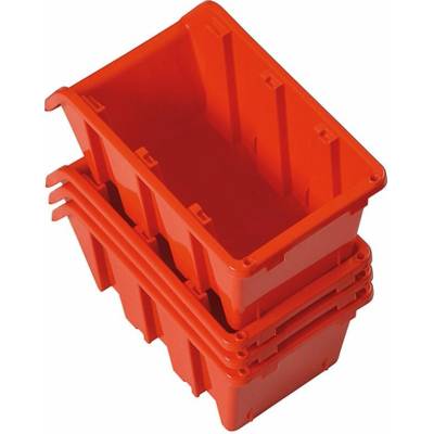 Prosperplast Box NP16, 180x240x390 mm, na spojovací materiál, červený