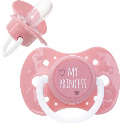 Akuku upokojujúci silikon cumlík My Princess ružová