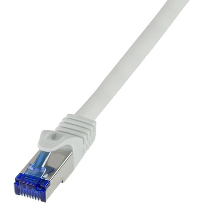 LogiLink C6A092S Patch, Ultraflex Cat.7-Roh, S/FTP, 10m, šedý