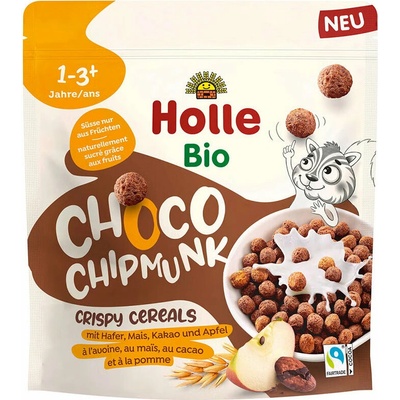 Holle BIO chrumkavé cereálne guličky kakaové 125 g