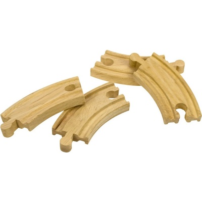 Bigjigs Rail Krátka kruhová koľajnica vláčkodráhy 10cm 4ks