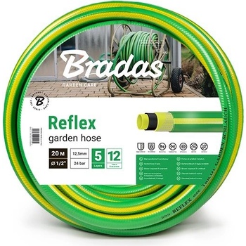 Bradas REFLEX 1/2" 20 m zahradní hadice WFR1/220, zelená - žlutý pruh