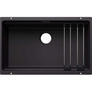 BLANCO Etagon 700 - Мивка Silgranit, 73x46 cm, с аксесоари, черна 527762 (527762) Мивка за вграждане