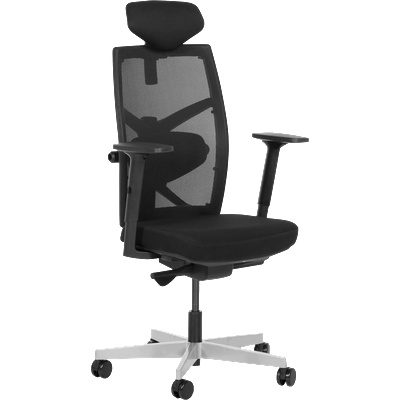 Ергономичен стол fredo - черен (3520787)