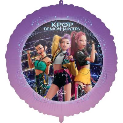 Procos Kruh "K-Pop: Lovkyně démonů" 46cm fóliový balónek + závaží