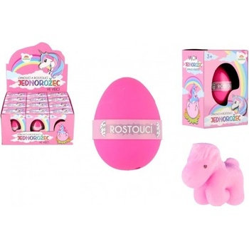 Teddies Vajcia liahnuce a rastúce jednorožec 6cm v krabičke 7,5,5