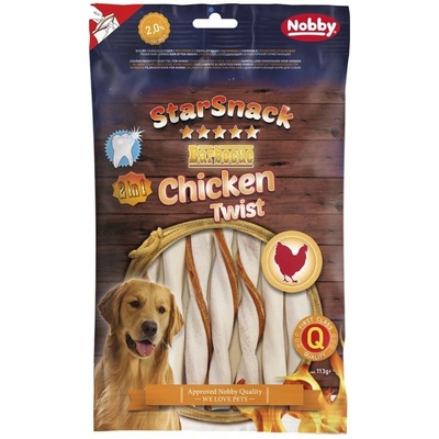 Nobby StarSnack BBQ Chicken Twist žuvacie tyčky M 12 cm 113 g
