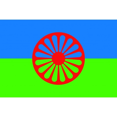 Romská vlajka tištěná venkovní Alerion