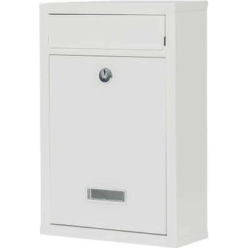 Image 1 of Pepita Класическа пощенска кутия от поцинкована стомана със заключване - бял (YG21)