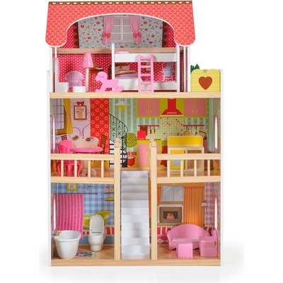 Moni Toys Дървена къща за кукли Emily 8209