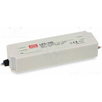 MEAN WELL LPC-100-1750 Napájecí zdroj: spínaný; LED; 101,5W; 29÷58VDC; 1750mA; 90÷264VAC
