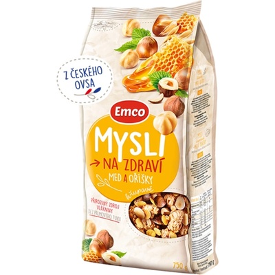Emco Mysli Medové s orechmi 750 g