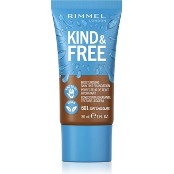 Rimmel Kind & Free ľahký hydratačný make-up 601 Soft Chocolate 30 ml