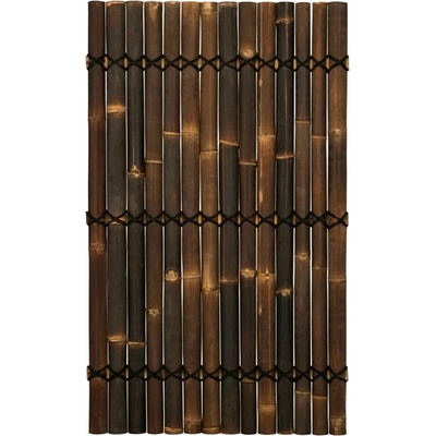 Panel z polkruhových bambusových tyčí tmavohnedej farby š 90 x v 150 cm