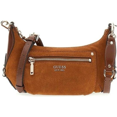 Guess dámská kožená crossbody kabelka Banana Bag HWSG9501720-COG