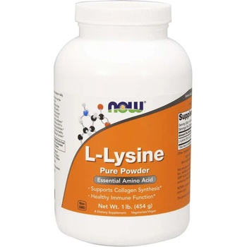 NOW Now L-Lysine (L-lysine) на прах, 454g