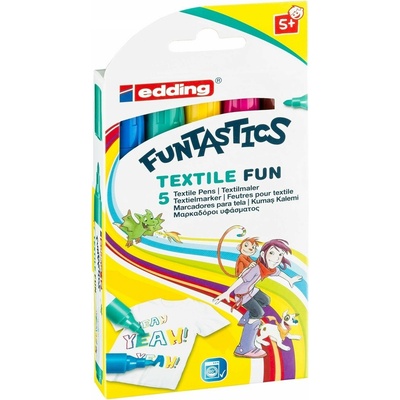 Fix Edding 17 popisovač Funtastic Textile FunN 5 ks