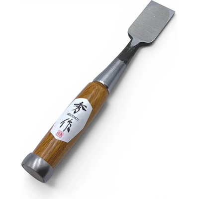 Japonské truhlářské dláto SHUSAKU OIRE NOMI, rukojeť z červeného dubu, 30 mm