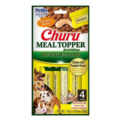 Inaba Foods Добавка за кучешка храна с пилешко месо и тиква 4x14 (56 г)