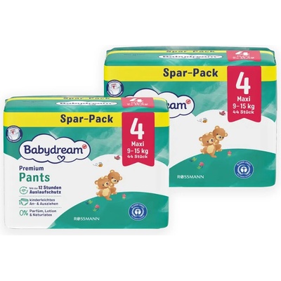 Babydream XXL Premium 9-15 kg 4 2x 44 ks 88 ks
