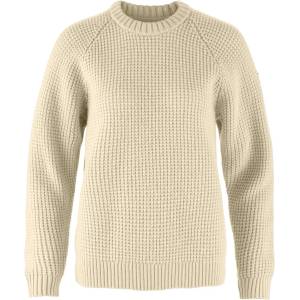 Fjällräven Дамски вълнен пуловер Fjällräven Women's Övik Waffle Knit Wool jumper - Light Beige - размер XS (105-7041-0212)