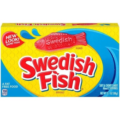 Swedish Fish mini měkké žvýkavé bonbonky ovocných příchutí 88 g