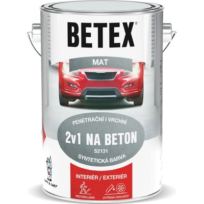 Betex 2v1 na beton S2131 5 kg šedá – Sleviste.cz