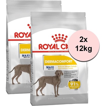 Royal Canin Maxi Dermacomfort гранули за големи кучета с проблеми с кожата 2 x 12 кг