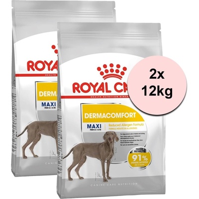 Royal Canin Maxi Dermacomfort гранули за големи кучета с проблеми с кожата 2 x 12 кг