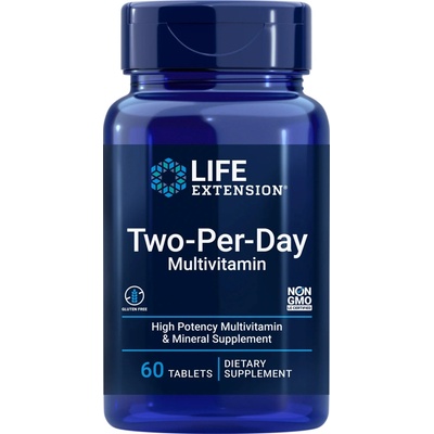 Life Extension Two Per Day multivitamín, 60 kapsúl