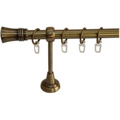 КОРНИЗ МЕТАЛЕН ф19 БЕЛА АНТИЧНО ЗЛАТО 2.4м (110563973)