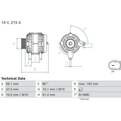 generátor BOSCH 0 986 083 920