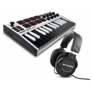 AKAI MPK Mini MK3 Weiß und M-Audio HDH40