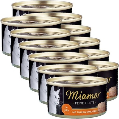 Miamor Консерва Miamor Filet тонзик и пъдпъдъчи яйца 12 x 100 г