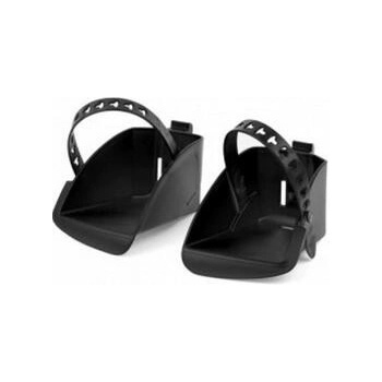 POLISPORT Opierky na nohy + popruhy Groovy čierne