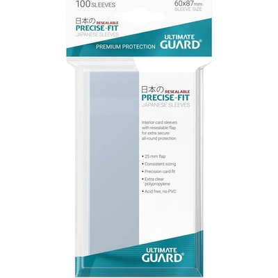 Ultimate Guard Precise-Fit Japanese Size Resealable Obaly Transparent