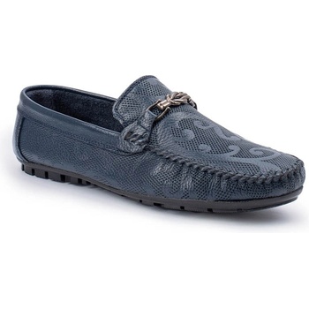 Alexander garcia Мъжки мокасини от естествена кожа - Тъмносини 20230321110 (381522_Тъмносин)