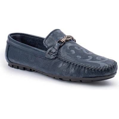 Alexander garcia Мъжки мокасини от естествена кожа - Тъмносини 20230321110 (381522_Тъмносин)