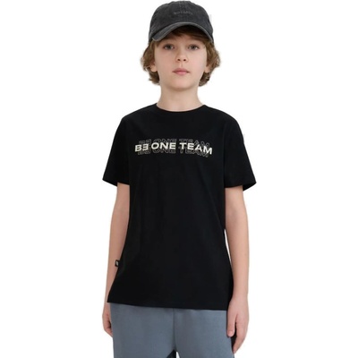 4F JUNIOR-TSHIRT M2186-20S-DEEP BLACK Černá