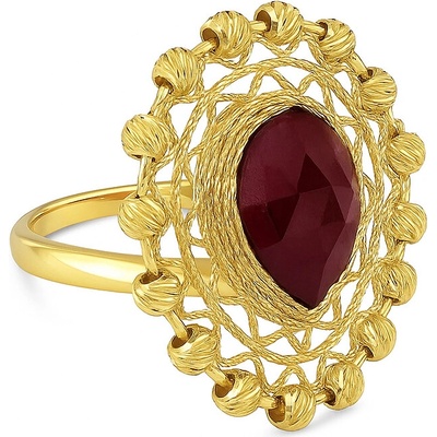 Lillian Vassago Exkluzivní zlatý prsten s rubínem LLV22 GR301ST Velikost prstenu: 57