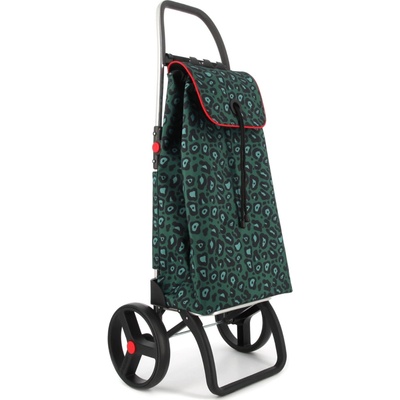 Rolser I-Max Wild 2 Logic RSG nákupní taška na kolečkách, leopardí vzor zelená IMX568-1002