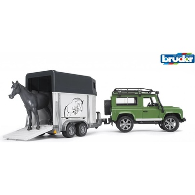 BRUDER Bruder 2592 land rover / Автомобил с ремарке за коне (br 2592)