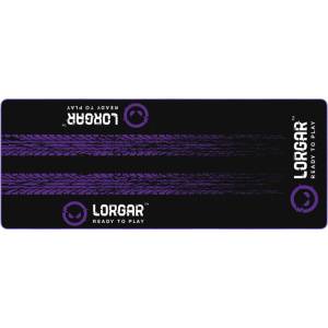 LORGAR Постелка за под LORGAR RX1FM, Sim Racing Floor Mat Advanced, Stitched edge, 1, 700X700X3 mm, Black/purple (LRG-RX1FM)