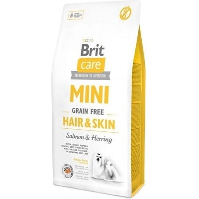 Brit BRIT Care Mini Hair&Skin Salmon&Herring Храна за кучета, суха, със сьомга и херинга, 7 kg
