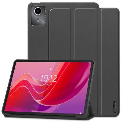 Калъф тип тефтер за Lenovo Tab M11 / K11e 11.0 TB-330 от Tech-Protect SmartCase - Черен (5906203691654)