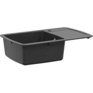vidaXL Кухненска мивка с едно корито Гранит 78 x 50 x 31 см Графит (42053745)